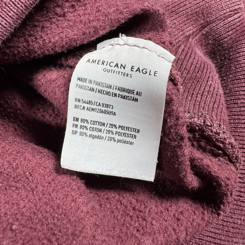 Vintage American Eagle Outfitters Mens Large Maroon Crewneck Sweater - Picture 5 of 8